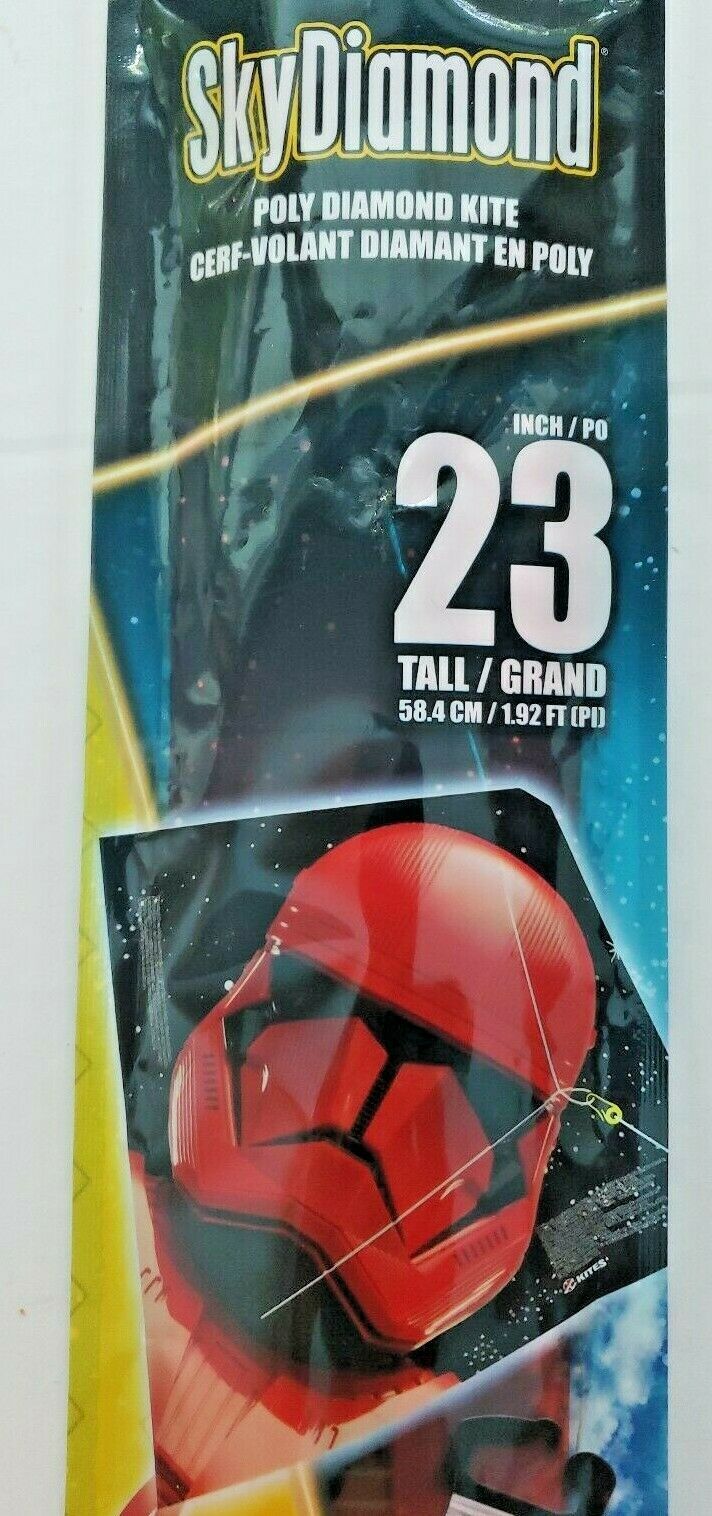 5 Lot Star Wars Kites 2 Kylo Ren 20" 3 SkyDiamond Storm Trooper 23" NEW! 