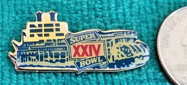 Super Bowl Xxiv (24) Pin - Nfl Lapel Pins - Mint Condition - Sf 49ers - Broncos - $5.89