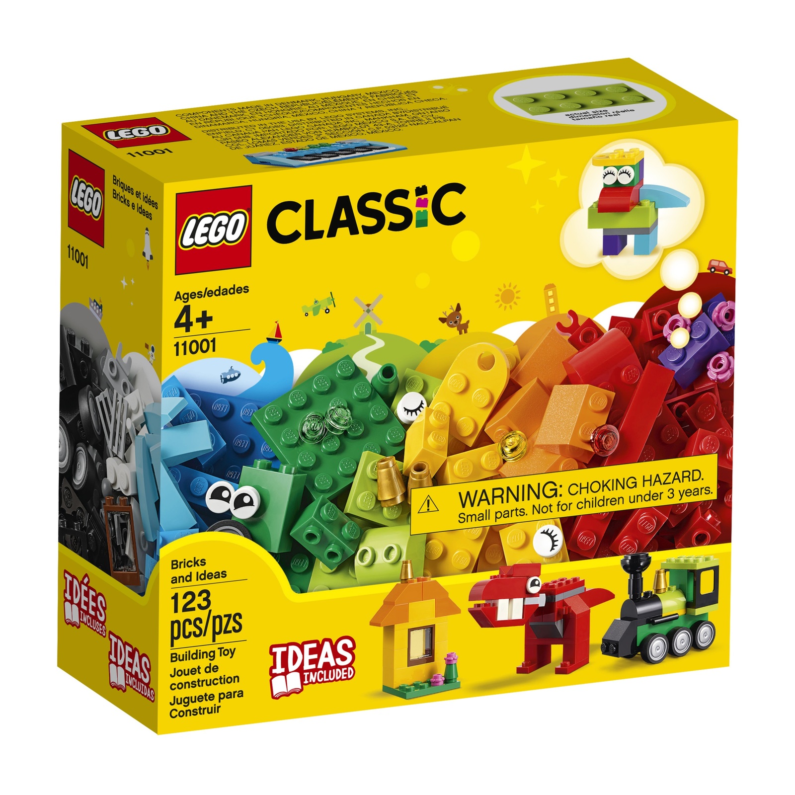 LEGO Classic Bricks and Ideas 11001 Building Blocks Set Kids Toys (123 Pieces)