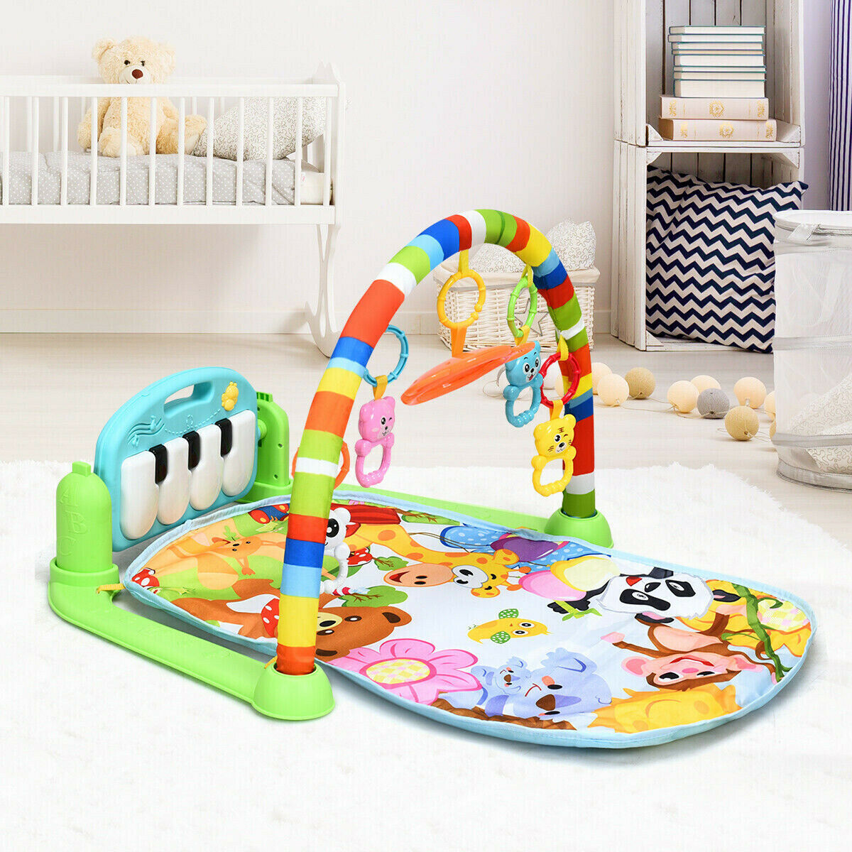 Baby Kick & Play Piano Gym Activity Play Mat Developmental Baby Toys