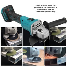 800W 3 Speed Brushless Cordless Impact 125mm 100mm Angle Grinder For Makita 18V  - $134.41