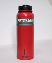 Red Fifty/Fifty 40oz Double Wall Insulated Stainless Steel Water Bottle New