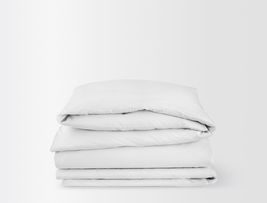 Modern Cotton Twin Size Body Duvet Cover In White - $77.16