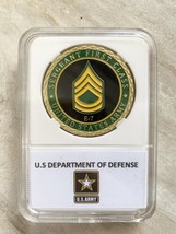 Challenge Coin United States Army E-7 Sfc Serg EAN T First Class, With Case - $14.54