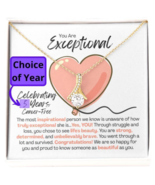 Uterine Cancer Ribbon Necklace, Endometrial Cancer Survivor Gift, Cancer... - $59.95+