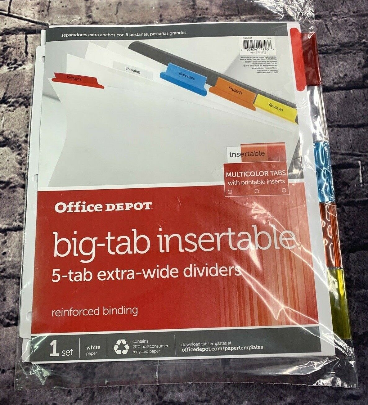 Office Depot Brand Insertable Extra Wide And 16 Similar Items