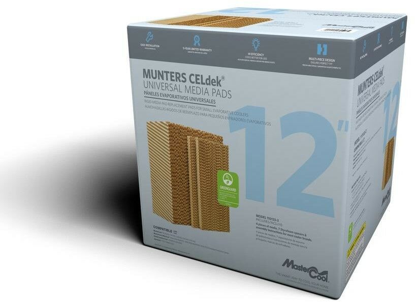 MasterCool Evaporative Cooler Pad 12 in. 4800 CFM Capacity Cellulose (4