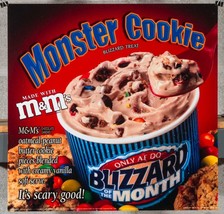 Dairy Queen Promotional Poster For Backlit Menu Sign Dream Pie Blizzard dq2