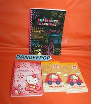 4 Hello Kitty Assorted Note Pad And Supercute Carnival Journal Book - $24.74