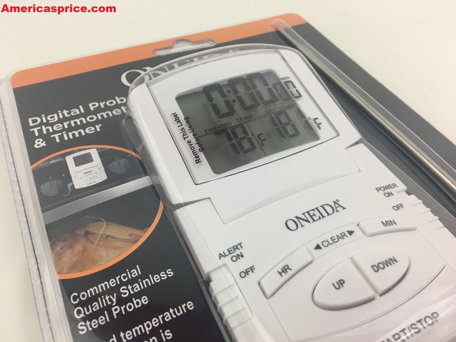Oneida Digital Probe Thermometer & Timer 31161 Cooking Thermometers
