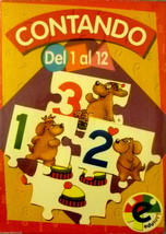 NEW SPANISH LANGUAGE COUNTING PUZZLE CONTANDO DEL 1 al 12  has 24 PIECES... - $12.99