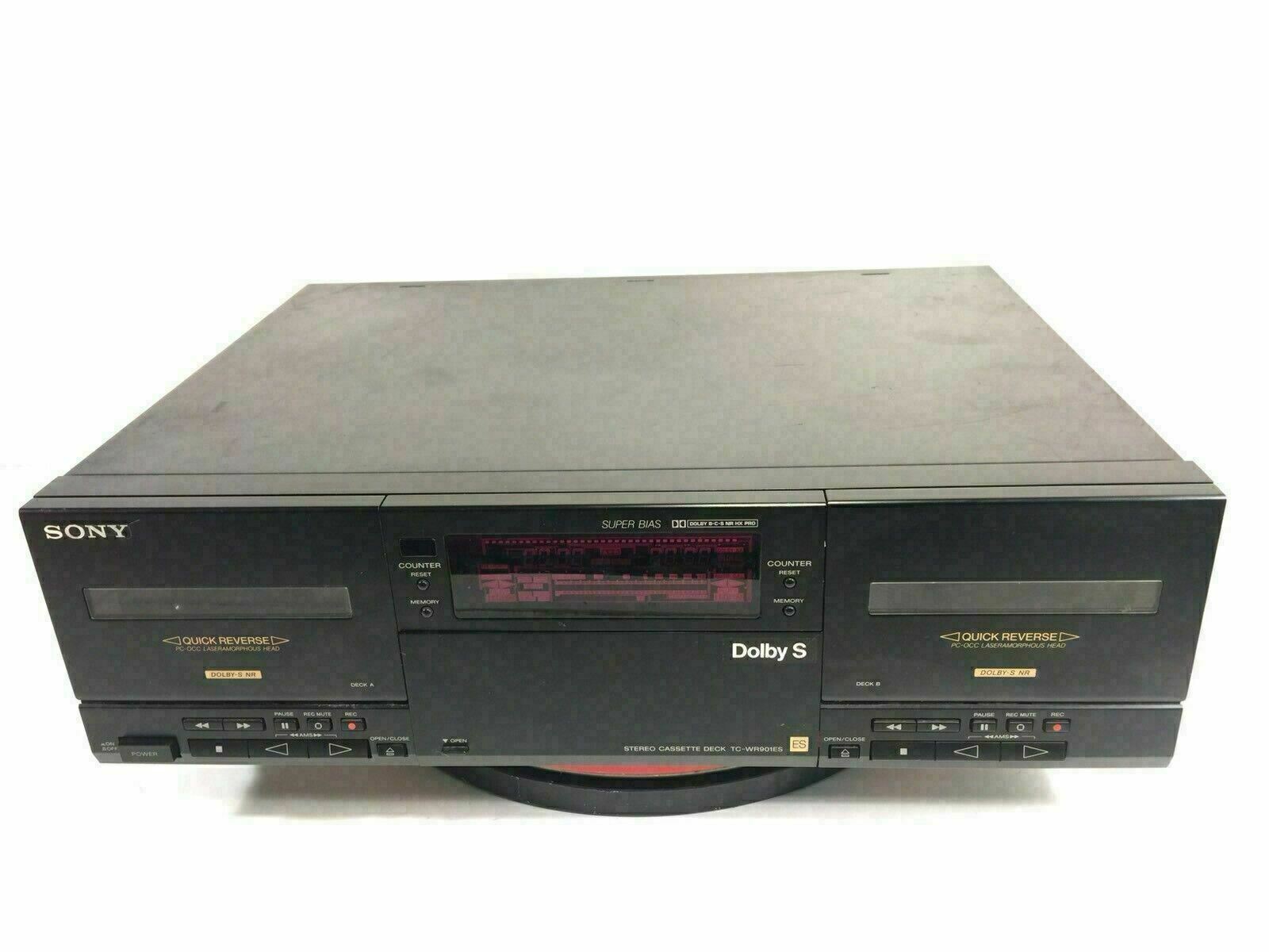 Sony Cassette Deck Vintage Model TCWR901ES Made In Japan Parts Repair