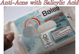 Balea Soft Clear Nourishing Cleansing Wipes Anti-Acne with Salicylic Acid Vegan - $7.42