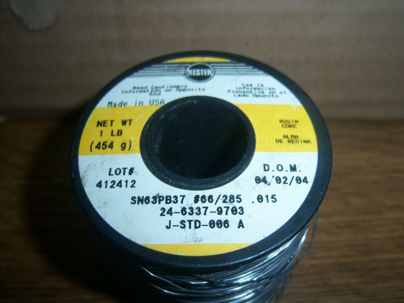Kester 44 Lead Solder Wire - 1 Lb - 0.025 In Wire Diameter - Sn/Pb Compound - 37 % Lead Content - Foto 11