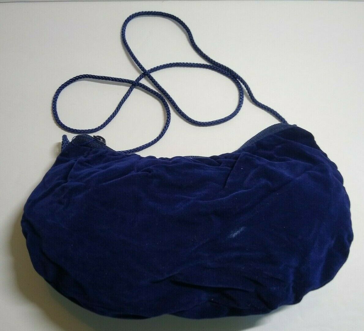 Jordache Vintage 1980s Kidney Purse Handbag NOS Deep Blue Casual Chic ...