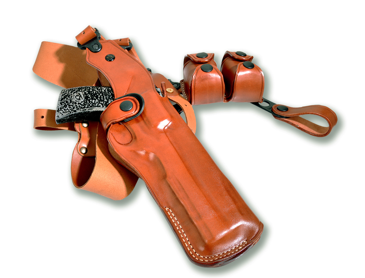 Premium Leather Vertical Shoulder Holster Revolver Chiappa Rhino 4 Bbl