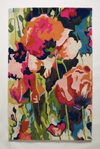 Area Rugs 5' x 8' Brilliant Poppies Hand Tufted Anthropologie Woolen Carpet - $449.10