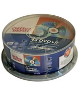OFFICE DEPOT 15 Pack Blank Media DVD+R 4.7 GB 120 min Blank Media Sealed... - $11.87