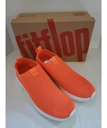 FitFlop Airmesh Slip-On Neon Orange Women&#39;s Poly Nylon Sneaker  Size 11 ... - $64.99