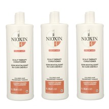Nioxin System 4 Scalp Therapy Conditioner 33.8 oz (Pack of 3) - $74.92