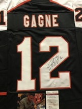 Autographed/Signed Simon Gagne Philadelphia Black Hockey Jersey Jsa Coa Auto - $124.99