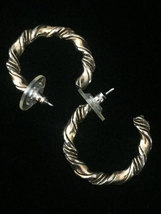 Vintage Gold Twisted rope-style hoop earrings - $12.00