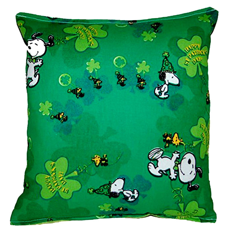 Snoopy Pillow Peanuts Pillow St Patricks Day Rare Pillow Handmade In ...