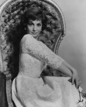 Gina Lollobrigida 1960's Glamour Pose Seated in Chair 16x20 Canvas - $69.99