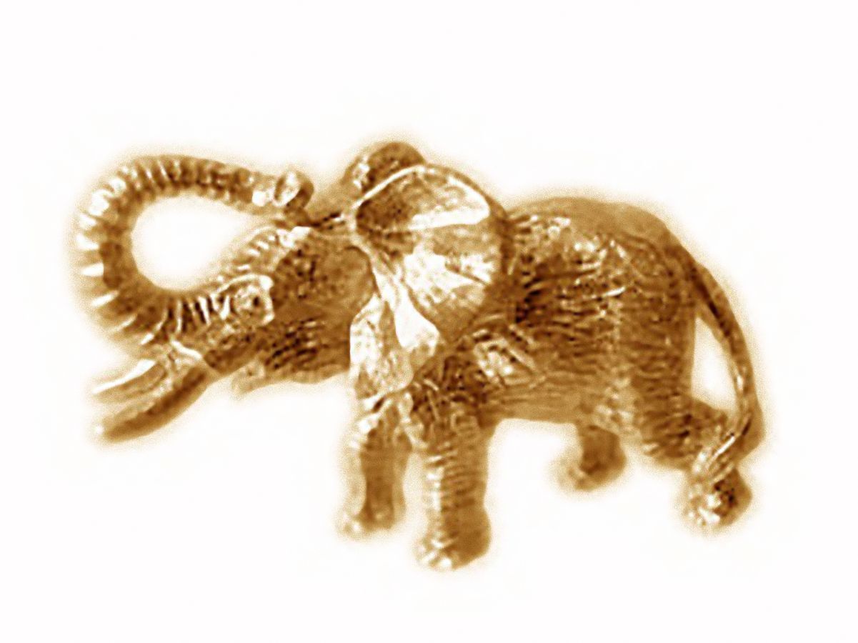 golden elephant figurine