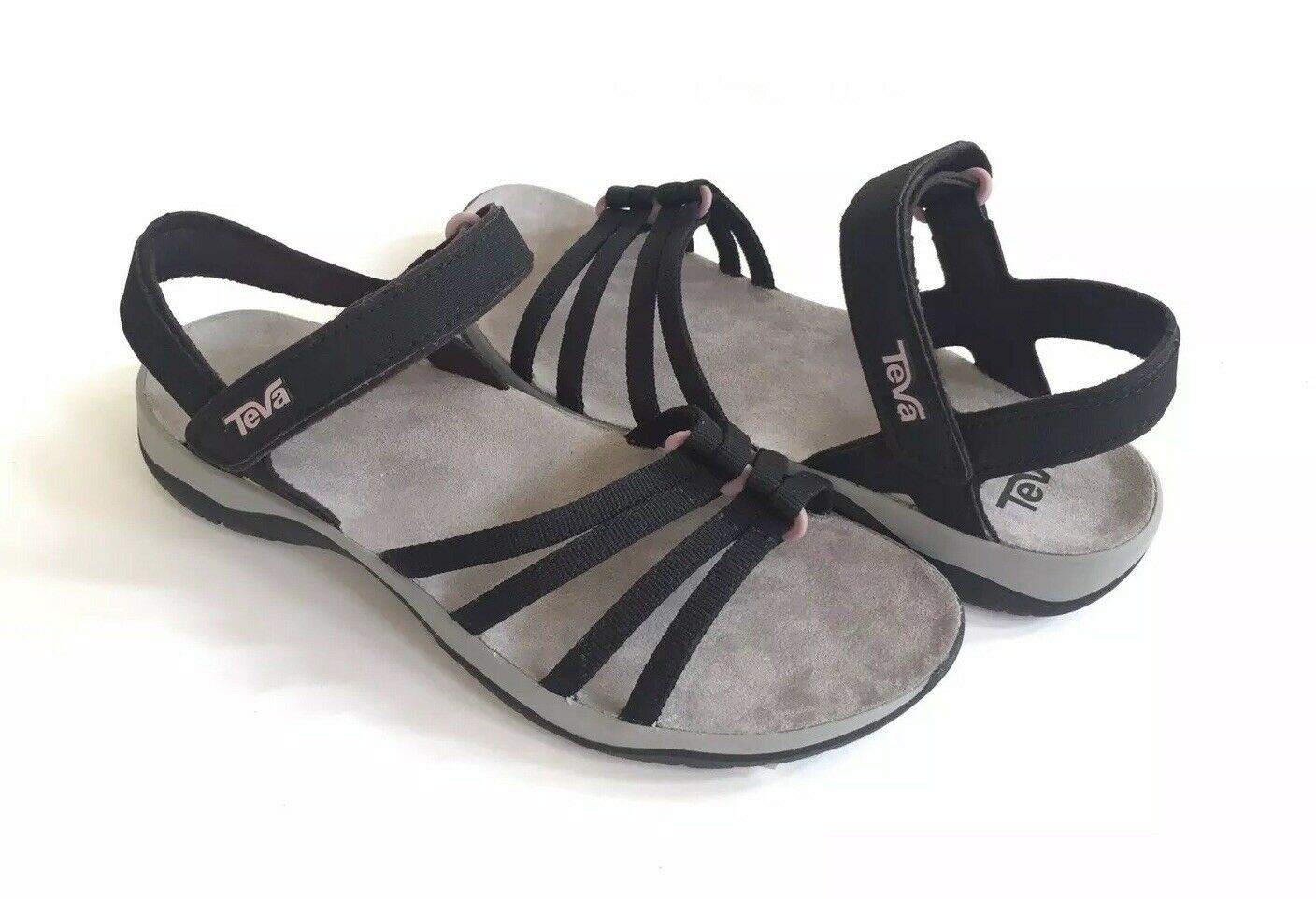 teva black strappy sandals