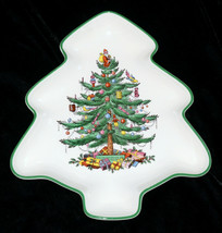 Spode Christmas Tree * Tree Shaped Platter / Serving Dish * 10 3/4", Good Condtn - $8.90