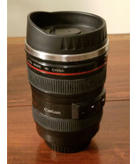 Black Canon Caniam EF 24-105mm Camera Lens Thermos Stainless Steel Mug C... - $9.85