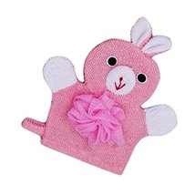 Cute Cartoon Baby Bath Sponge Gentle Exfoliating Bath Glove (Pink)