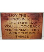 Kitchen Glass Cutting Board, 8&quot;x12&quot;, rect, ENJOY LITTLE &amp; BIG THINGS IN ... - $9.89