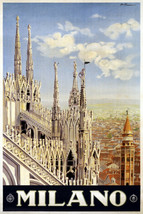 Vintage Travel POSTER.Milano.Italy.Room art Decor.House Interior design.696 - $10.89+