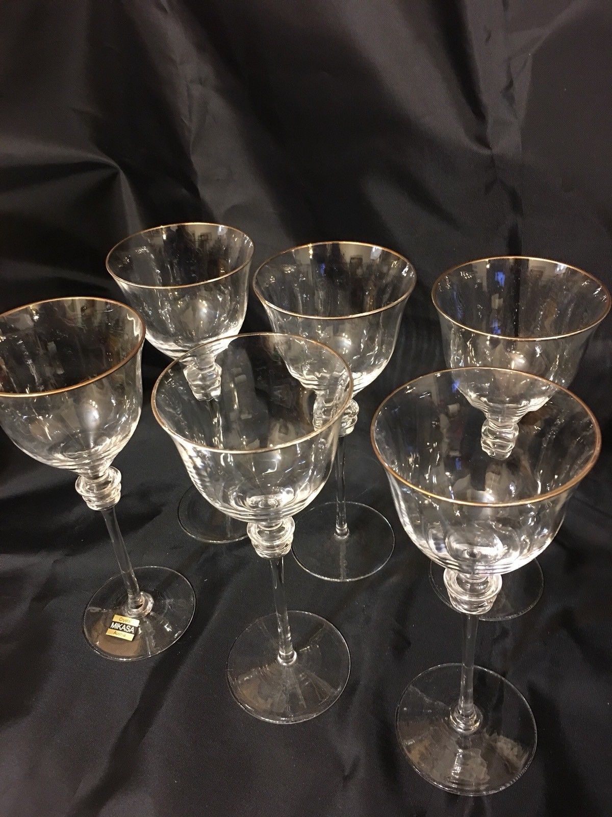 Mikasa CRYSTAL"SOPHISTICATEGOLD Trim" Set and 40 similar items