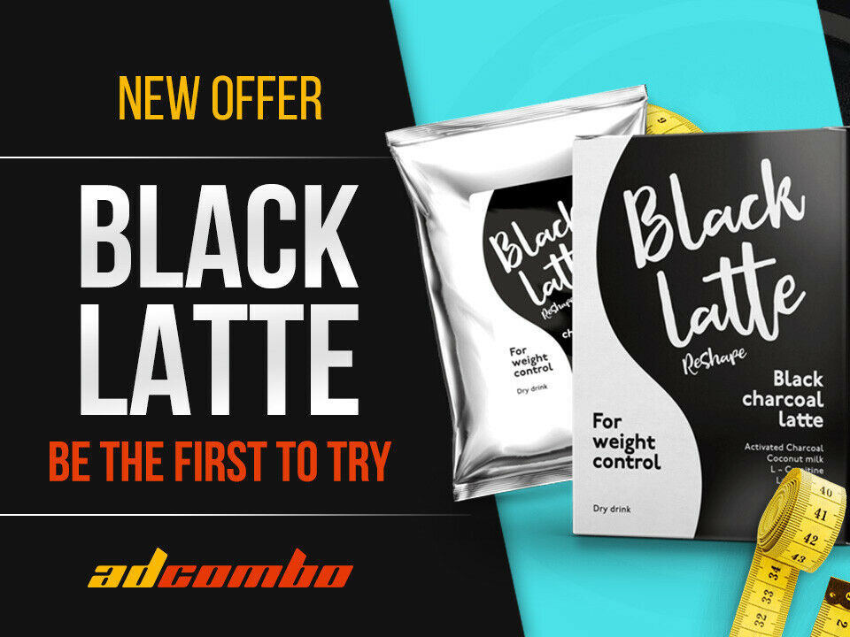 Black Latte Dry Drink Black Charcoal Latte Hendel LLC 100g Weight