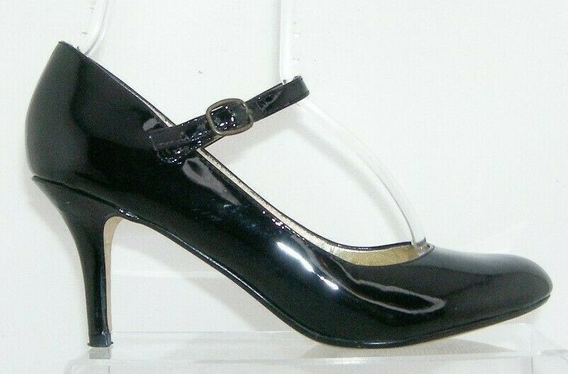 Steve Madden 'Luvvy' black patent leather mary jane round toe heels 8.5M 7229 - Heels