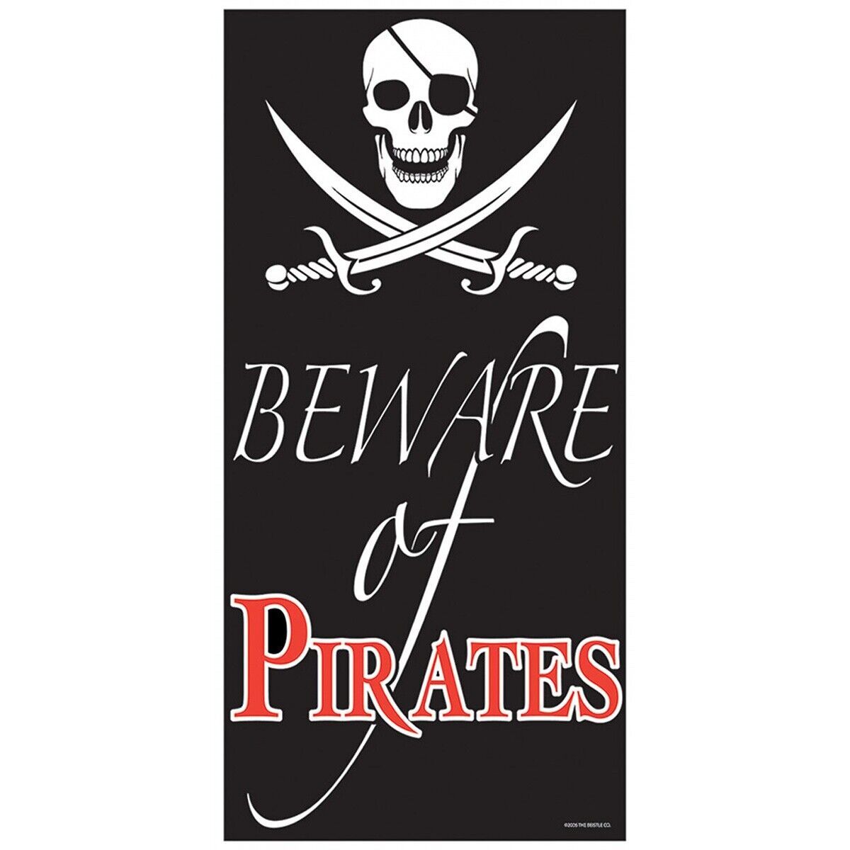Beware Of Pirate Door Cover Costume Adult