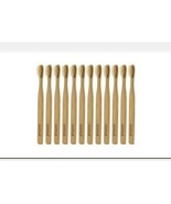 Juvale 12-Pack Natural Bamboo Toothbrushes New In Package FAST SHIPPING - $10.59