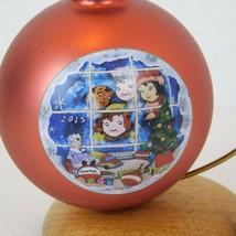 Campbell's Soup Kids Collectible 2015 Ball Christmas Ornament Hanging Window Red - $9.75