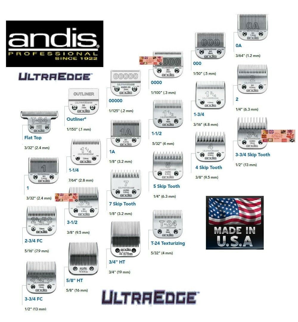 ANDIS UltraEdge BG HairStylist Barber Detachable BLADE**Fit Excel,Supra,OSTER 76