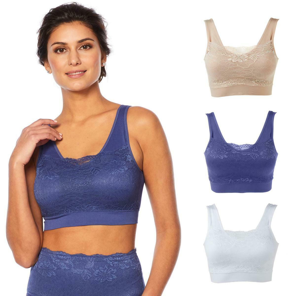 Rhonda Shear "Ahh" Bra with Lace Overlay (616800) Bras & Bra Sets