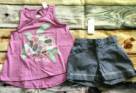Gymboree 5 6 7 8 Sunny Safari Go Wild Tank Top Tropical Shorts Hair NWT Outlet