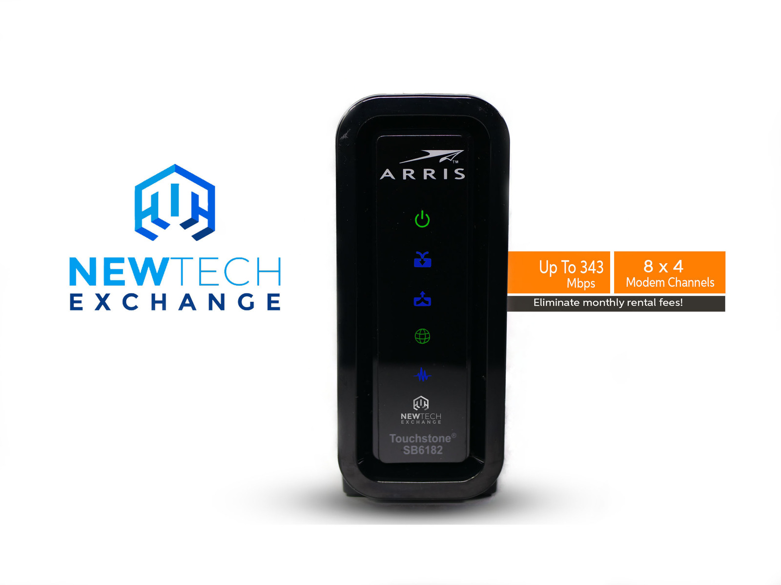 ARRIS SB6182 Cable Modem | DOCSIS 3.0 | Up to 300 Mbps - Modems