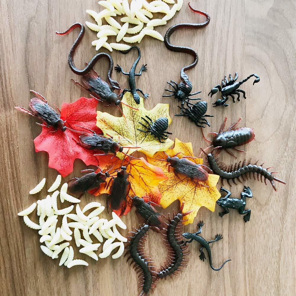 AOLAND Fake Bugs Plastic Realistic Bugs Prank Toys Decoration and Party