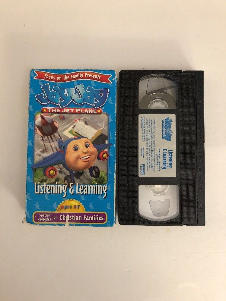 JAY JAY THE JET PLANE Listening & Learning VHS 1999TESTEDRARE VINTAGE
