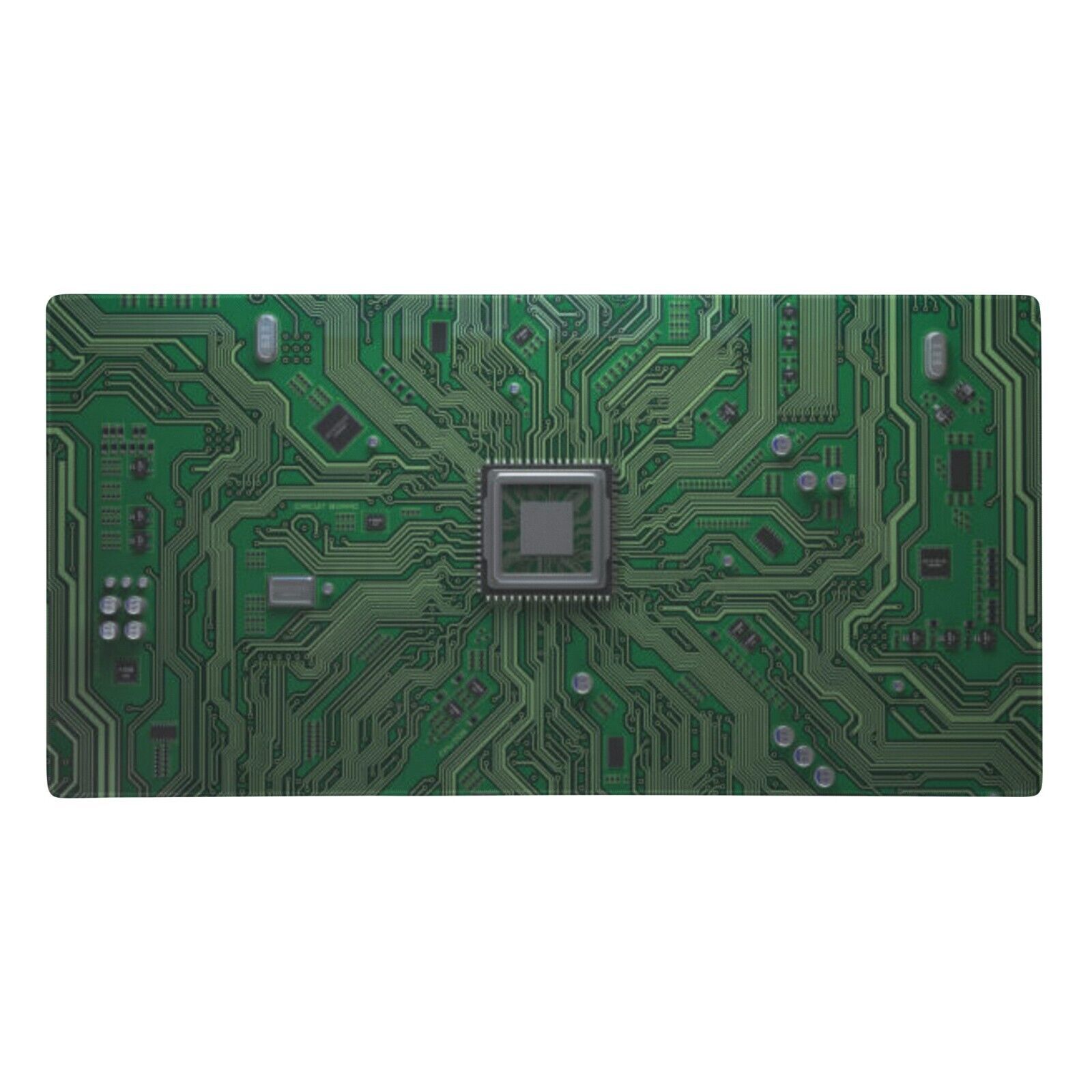 Motherboard Graphics Tech Gaming Mouse Pad Stitched Edges Non Slip
