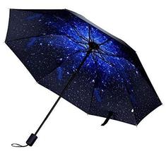Gentle Meow Portable Folding Umbrella Sun Protection Umbrella, Starry Sky - $20.46