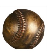 Baseball Figurine Set 3 Replica Gold Trophy Realistic 3.5&quot; Diameter Poly... - $24.25
